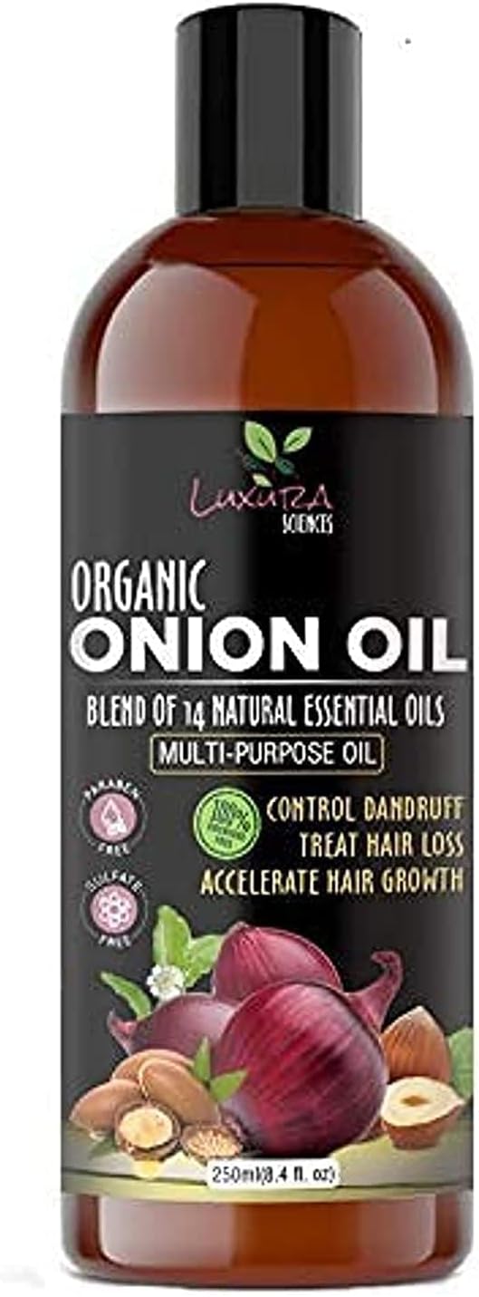 Luxura Sciences Onion Hair Oil 250ml 14 Essential Oils