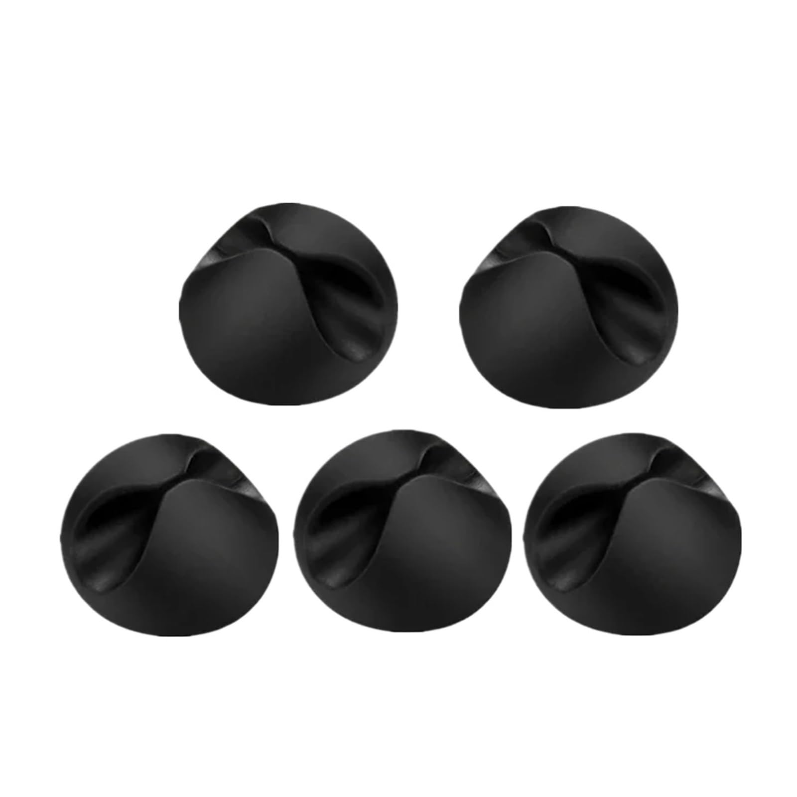 KXFVYNE Car Cables Winder Clips Cable Holder USB Wire Management Cord Line Fixed Clamp Tidy Accessories(5pcs Black)