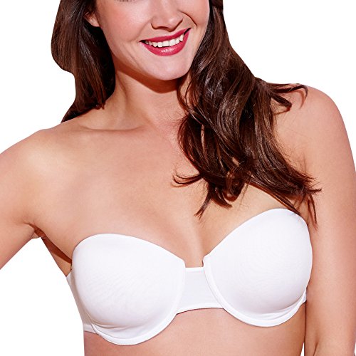 Image of Enamor Plunge Neck, Power Jacquard Lift, Women's Everyday Cotton-Rich Lined Full Support Minimizer Bra - All Day Comfort, Non-Padded, Wired, High-Coverage - F135