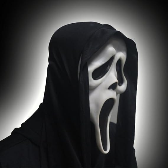 Halloween Ghostface Mask, Horror Evil Skull Full Head Cosplay, Scary Scream Masks Skull Cap, Creepy Themed Costume Props