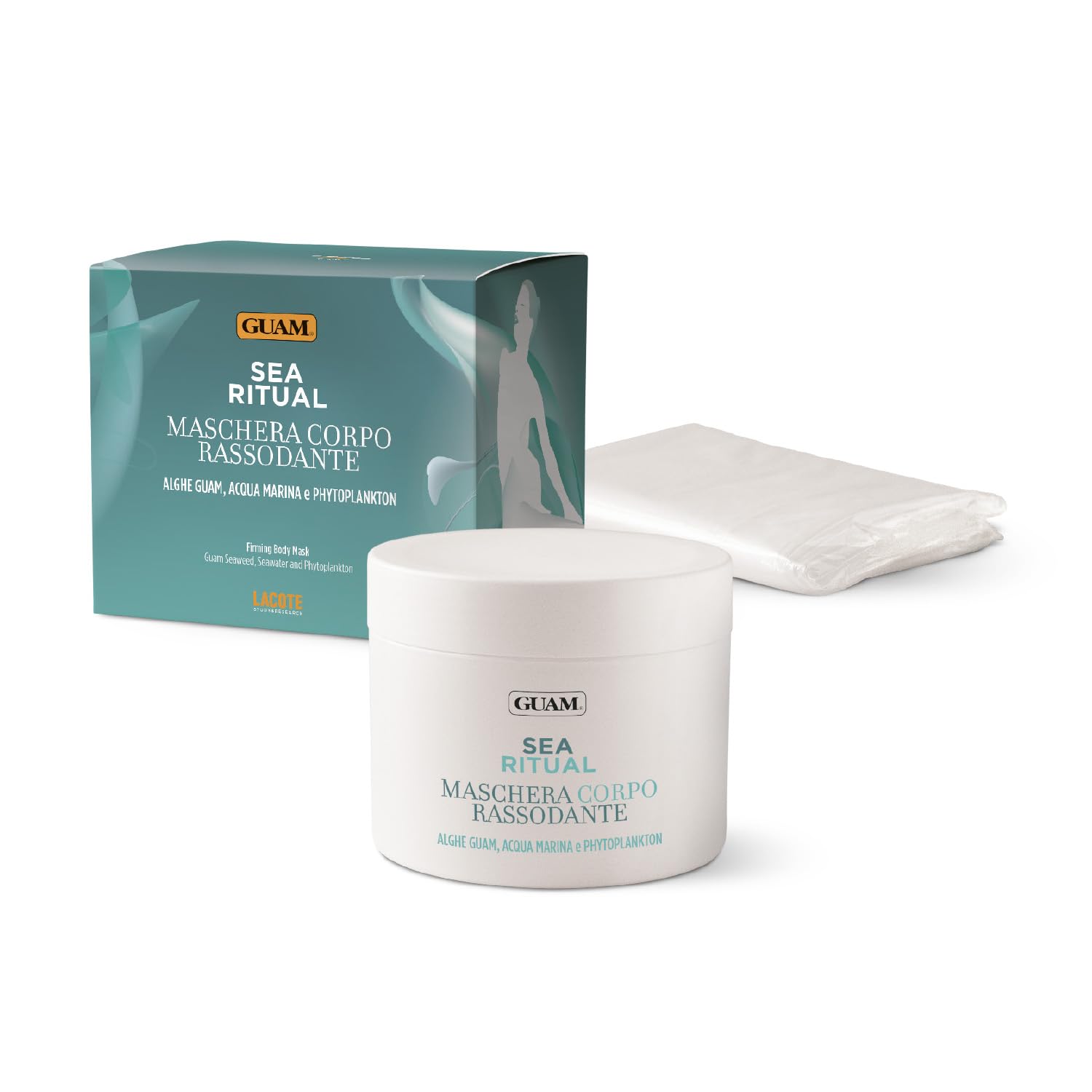 Guam, Sea Ritual Straffende Körpermaske mit intensiver Remodellierungswirkung, Körpercreme mit Guam-Algen + Schutzhose, tonisierende Körpercreme, Made in Italy, 500 ml Packung