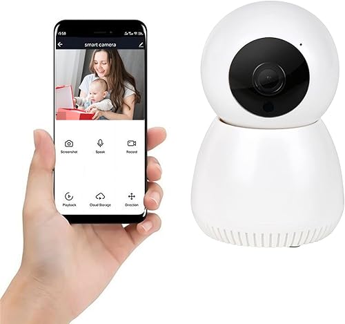 Cámaras de seguridad inalámbricas WiFi 1080P, cámara domo WiFi de 2.4G, cámaras para perros para seguridad en el hogar, visión nocturna de audio de