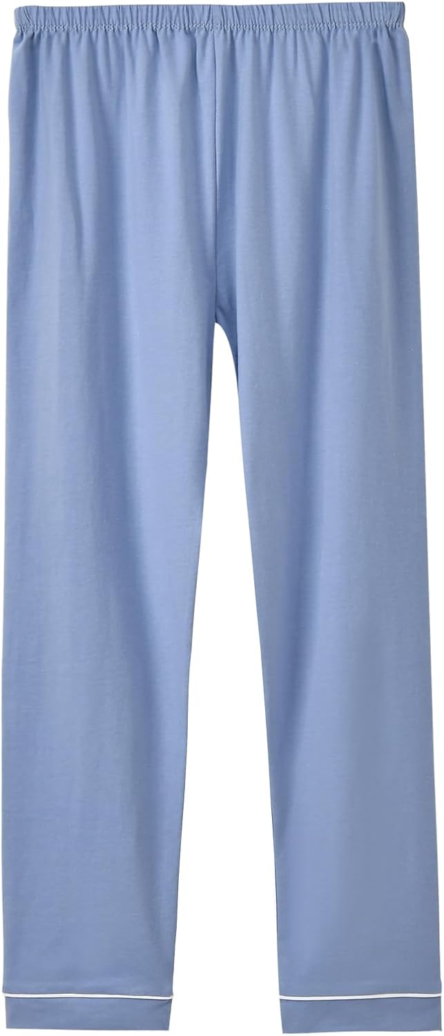 Aablexema Unisex Kids Pajamas Set Cotton Short Sleeve Sleepwear Button-Down and Pant Set for 5-13y - Image 4