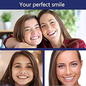 1 pair eneers Dentures, Instant False Teeth Cosmetic Teeth Covering Missing Teeth Denture Tooth, Comfortable Fake Tooth…