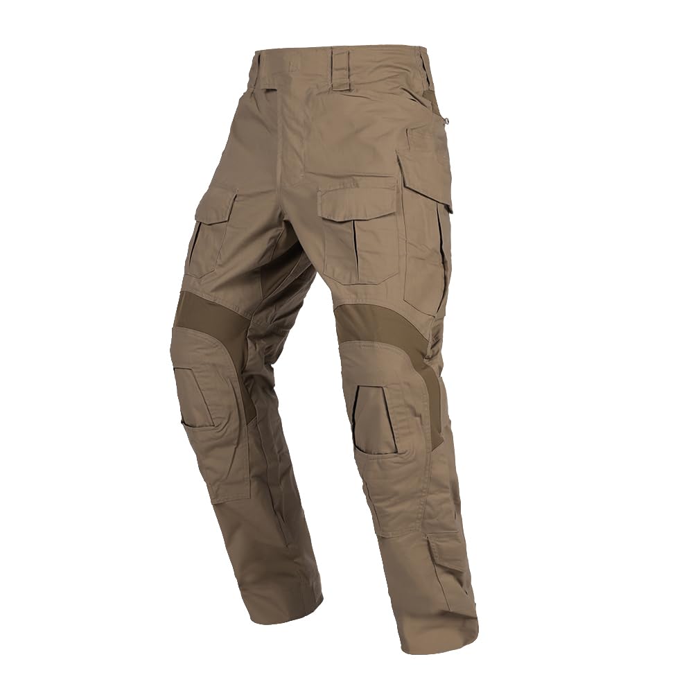 Emersongear Men's Coyote Brown Gen3 Paintball Pants With Knee Pads,Military Combat Trousers Army Airsoft Combat Bdu Pants