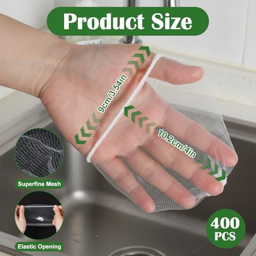 400 bolsas desechables malla para colador de fregadero miniatura 2