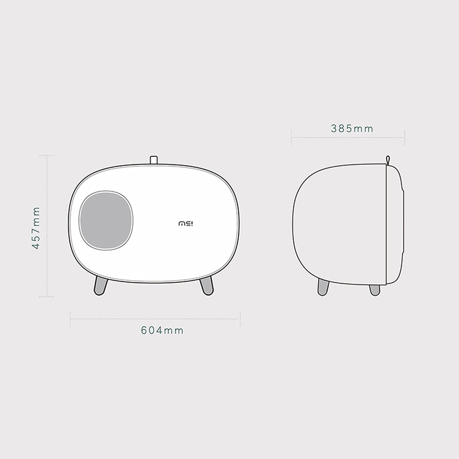 Cajas de Arena Caja de arena de gato grande con arena de gato Cucharada de cucharada y grano de madera Pies de grano cerrado Anti-splash Diseño de gato inodoro fácil de limpiar y ensamblaje Arenero ​G