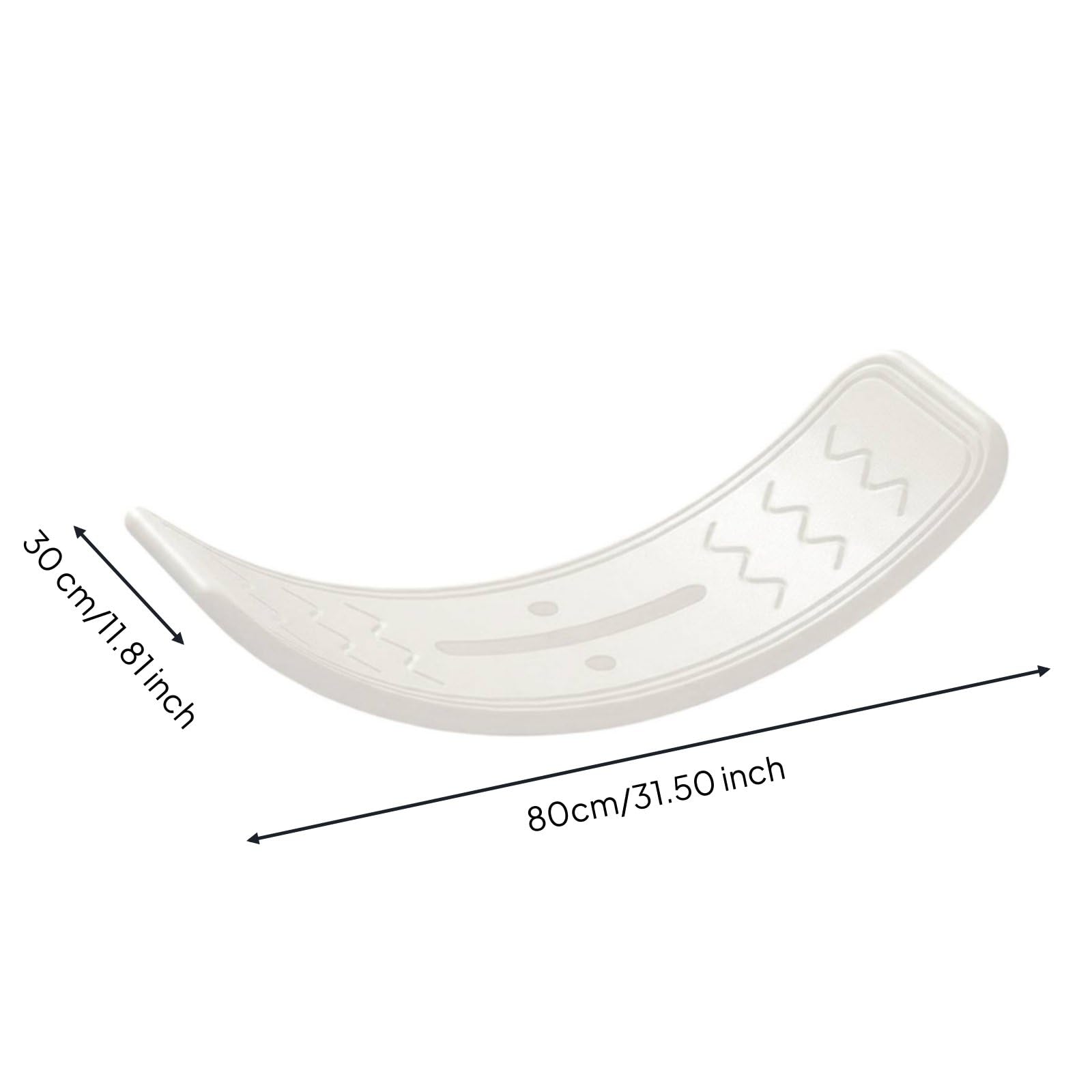 Tabla de Equilibrio Infantil Tabla Balancín Curva Tablero Oscilante Roca Antideslizante Bordes Redondeados Protege Suelos HDPE Apta para Sala de Juegos Hogar Centro Infantil
