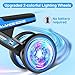ESPRAY Colorful Lighting Baby Balance Bike Toys for 1 Year Old Boys Gifts, Toddler First Bike 12-24 Months with Adjustable Soft Seat, 4 Silent Wheels Ride on Toy, Perfect First Birthday Gift