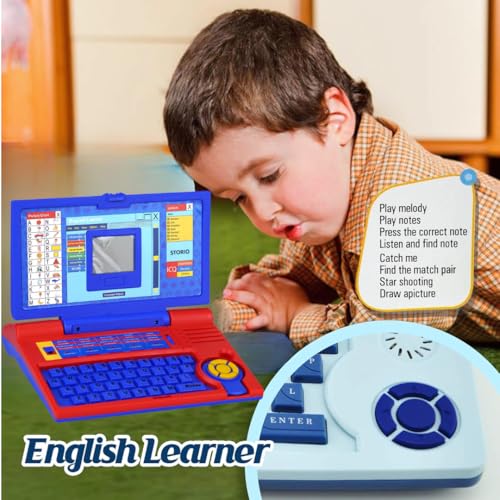 Image of Storio Avengers Educational Laptop Computer Toy with Mouse|1 Year Extended Warranty|Kids Above 3 Years|20 Fun Activity Learning Toy|Letter Words Games Mathematics Music Logic Memory Tool,Multicolour
