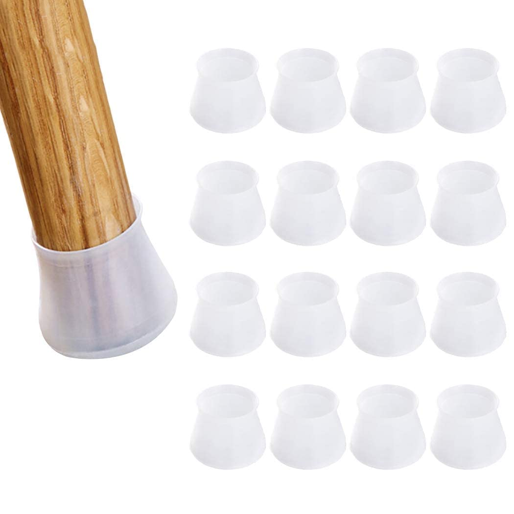 AADCART Silicone Chair Leg Floor Protectors | Rubber Chair Leg Caps Furniture Protector to Prevent Scratches, Reduce Noise, Anti-Slip Furniture Leg Covers for Chair, Stool Table(Multi-Color) (4) 1