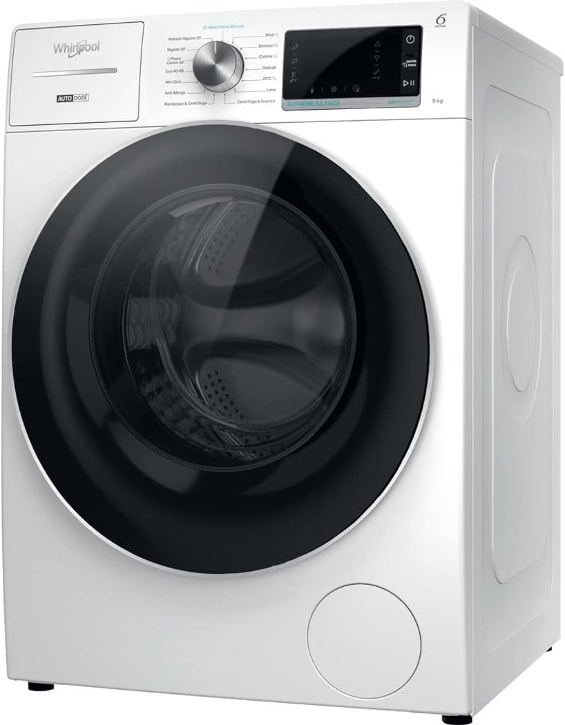 Whirlpool Lavatrice W8 W946WR IT da 9 Kg, 1400 giri Vapore Whirlpool Lavatrice W8 W946WR IT da 9 Kg, 1400 giri Vapore