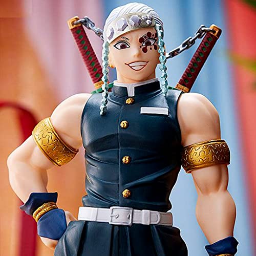 Image of Trunkin Rubber Demon Slayer Tengen Uzui Action Figure The Sound Hashira Figurine Standie Collectible Figure Manga Weeb, 10 cm , 10 cm