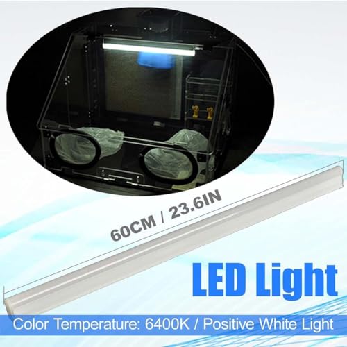 Cabina spray portatile per aerografo con luci a LED e ventola forte, tubo regolabile – perfetta per modellismo, lavori artistici fai da te, hobby, progetti di pittura