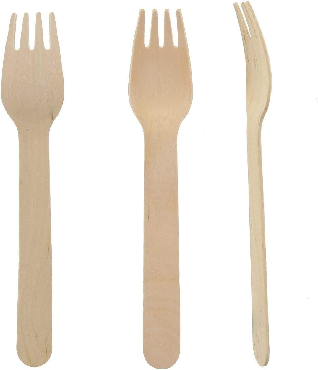 Perfect Stix Tenedores desechables de madera, 6 pulgadas, paquete de 300