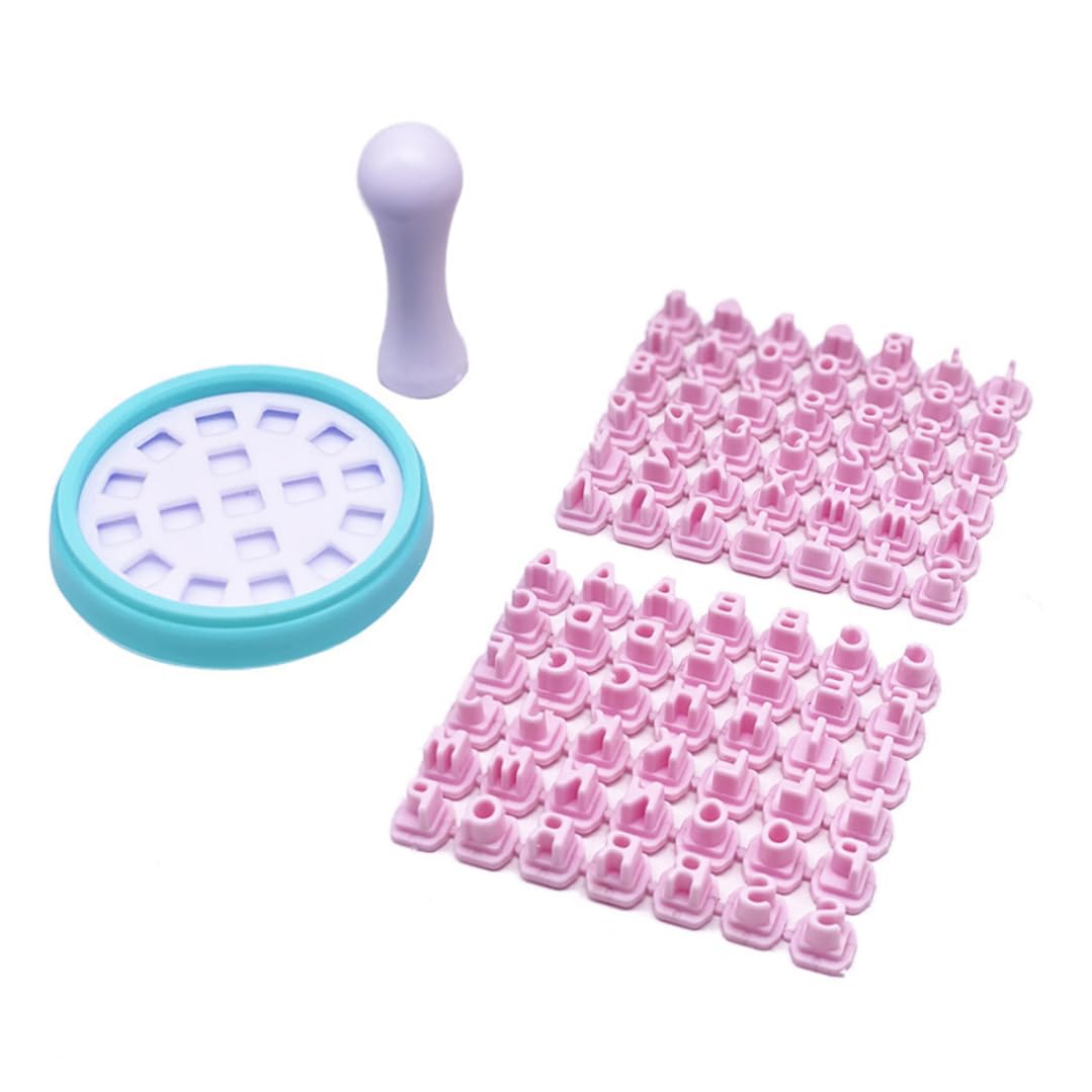 Freiwncr Letter Numbers Molds Set Alphabet DIY Cookie Biscuit Fondant Stamp Soap Mould Kit Letter Mold