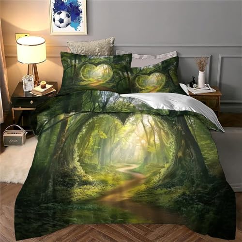 Housse de couette 3D Arche du Cœur de la Forêt 140x200cm microfibre - 6