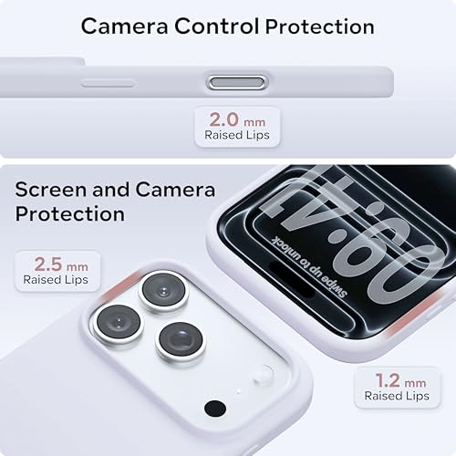 Image of SBMS Silicone Case for iPhone 17 Pro 6.3-Inch, Silky-Soft Touch Full-Body Protective Phone Case, Shockproof Back Cover for iPhone 17 Pro (White)