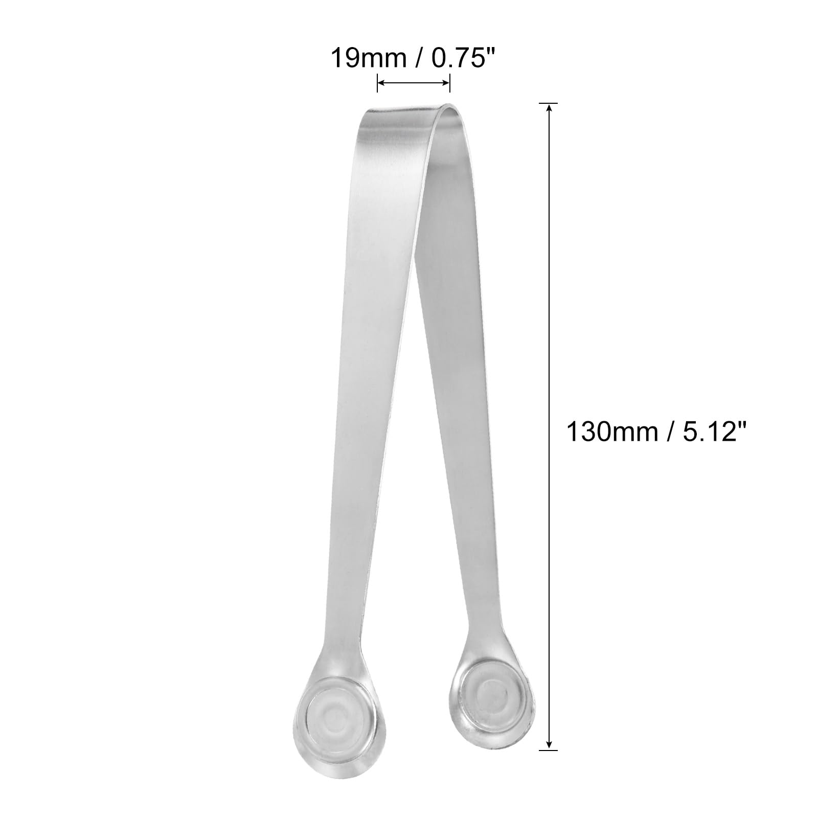 uxcell Serving Tongs, 6pcs 5 Inch, Stainless Steel Ice Tongs, Mini Sugar Tongs for Appetizers Charcuterie, Dessert, Tea Party - Image 2