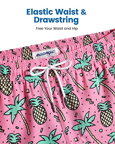 Image of maamgic 2 in 1 Mens Swim Trunks 7 Inch Swim Shorts Swim Suits Board Shorts