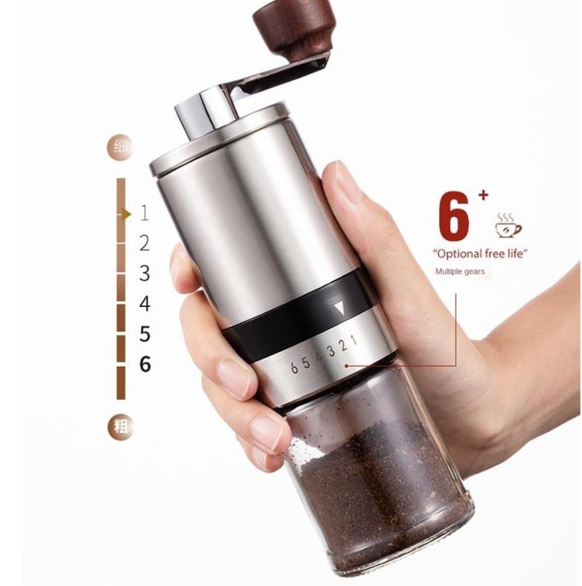 Molinillo Café Molino Cafe Molinillo De Café En Grano, Molinillo De Mano, Máquina De Café, Molinillo De Mano Portátil Ajustable, Aparato De Café Moledor De Cafe