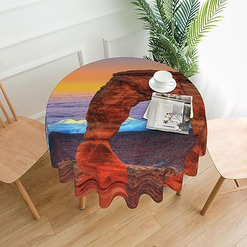 Nappe ronde résistante de haute qualité Xzeit Arches 150 cm au design moderne