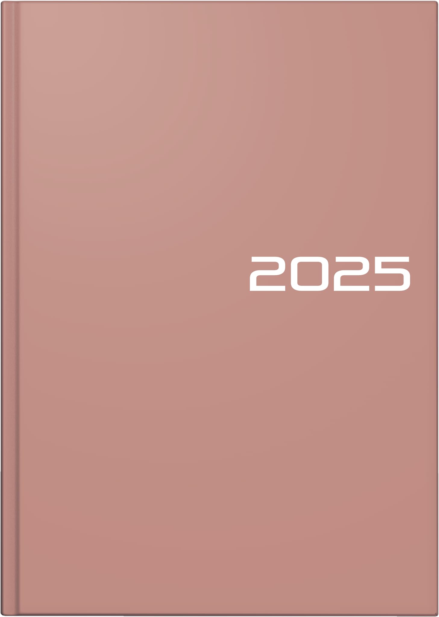 BRUNNEN Book calendar model 795 (2025), 1 page = 1 day, A5, 352 pages, graphic cover, caramel