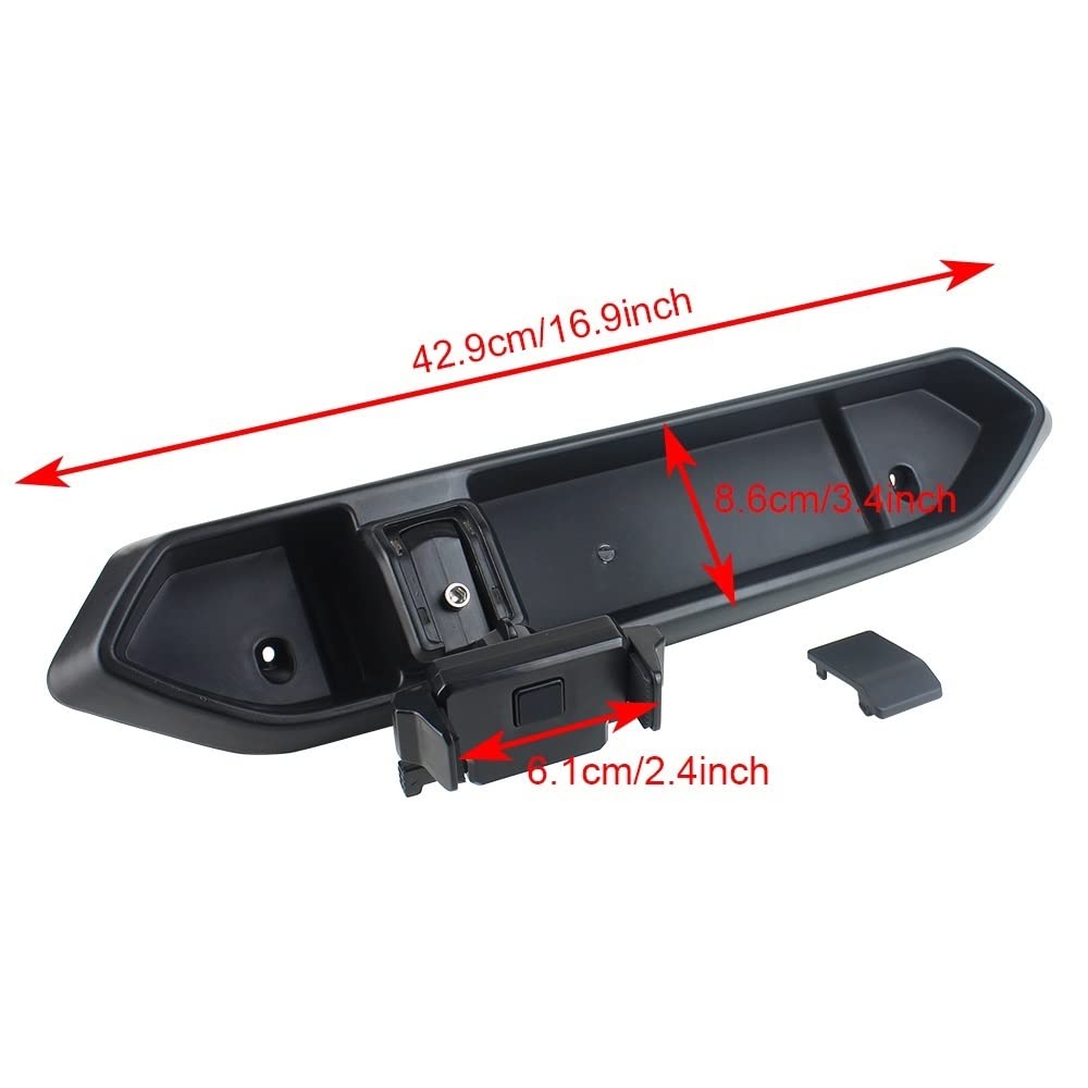 Vassoio organizer per console centrale Per supporto per telefono da cruscotto interno per Jeep per Wrangler JL J-LU 2018 2019 2020 JT G-ladiator