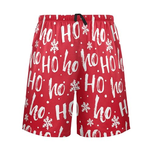 J JOYSAY Christmas Santa Star Pajama shorts Mens Lounge Sleep Shorts Lightweight Men Pajama Bottoms with Pockets Drawstring2
