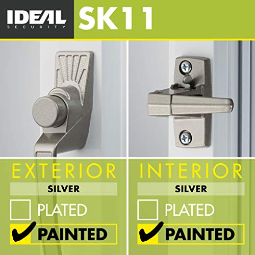 Cierre de botón de presión SK11 Ideal Security para puertas de pantalla negra 4