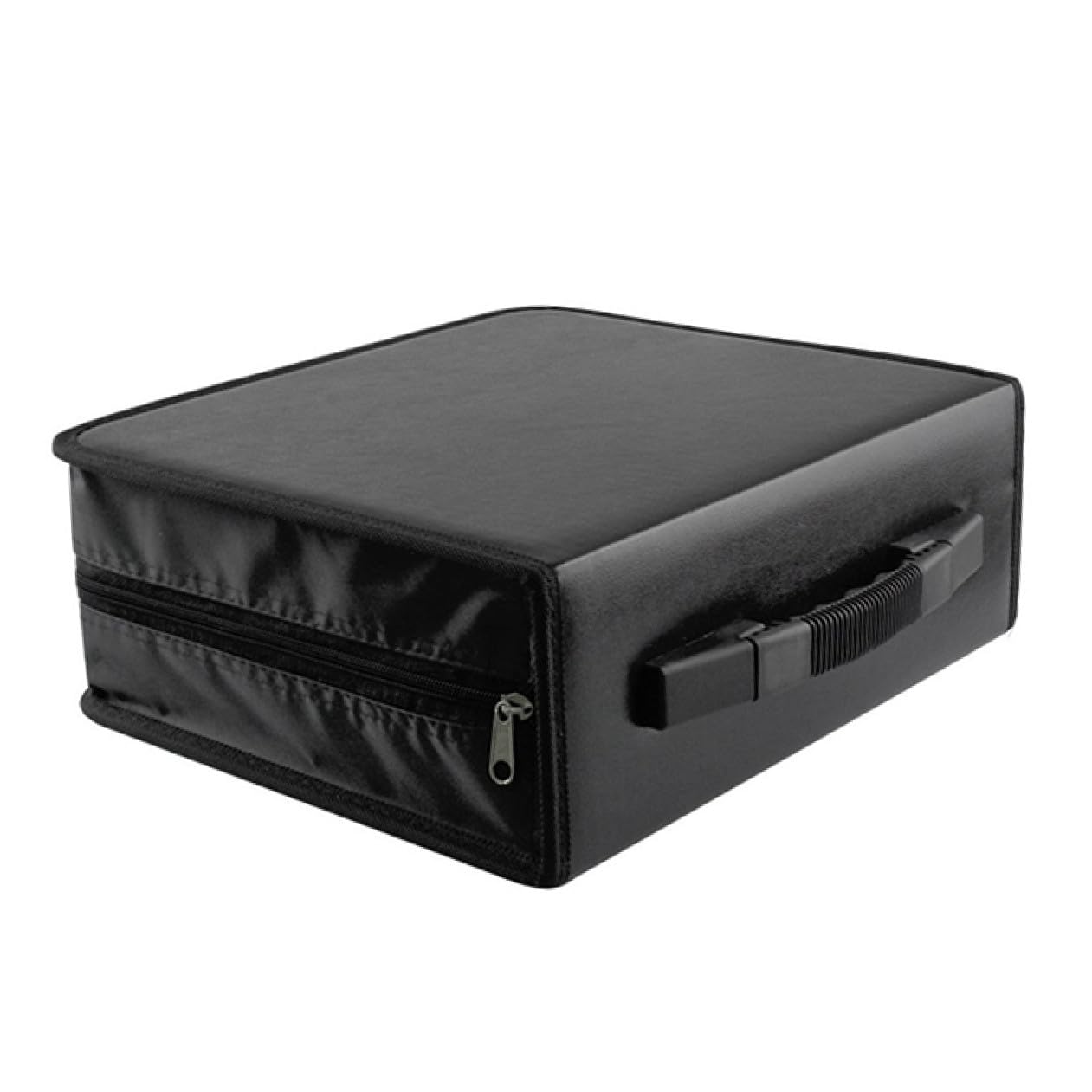Custodia Porta Cd/dvd da 288 Dischi in Oxford Nera Zip | 36 Pagine da 8 Dischi, Facile da Trasportare, per Viaggi e Ordine Quotidiano
