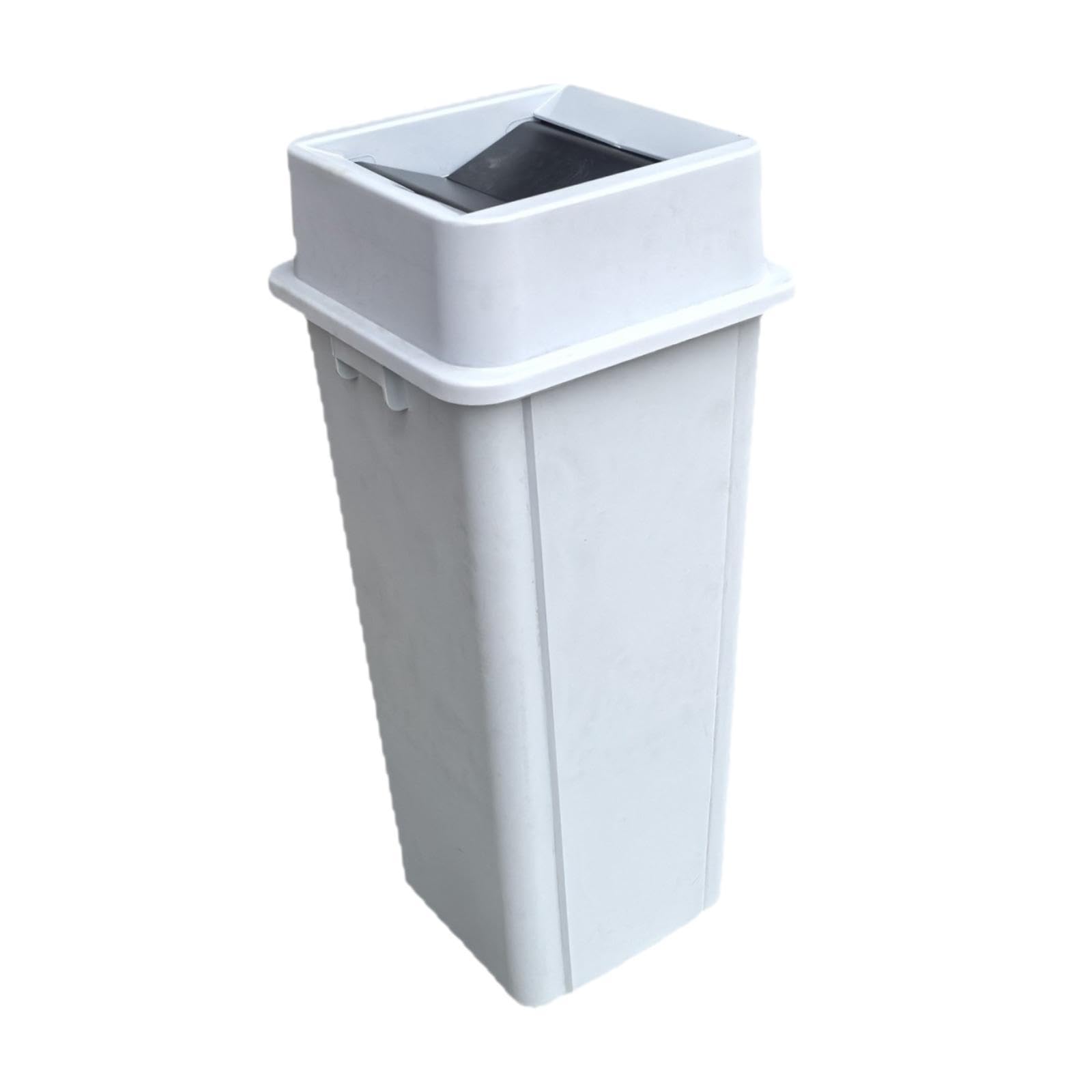 Cestino quadrato per rifiuti, cestino per ristoranti con coperchio a battente, contenitore per rifiuti alto multifunzionale, per rifiuti per uso, 60 Litri
