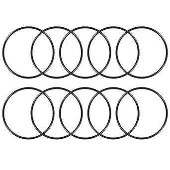 uxcell O-Rings Nitrile Rubber, 110mm Inner Diameter, 120mm OD, 5mm Width, Round Seal Gasket(Pack of 10)