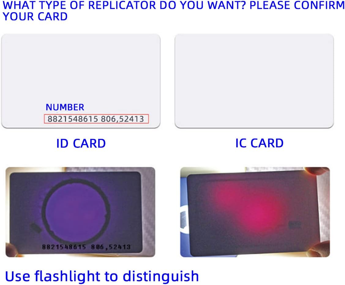 RFID NFC IC and ID Chip Card Reader Writer,125kHz/13.56mHz EM4100/S50 Access Control/Cabinet Locks Readable Writable Rewrite IC ID Tags Copier