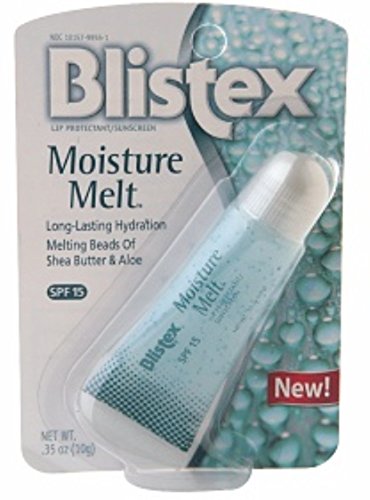 Blistex Moisture Melt Lip Protectant/Sunscreen SPF 15 0.35 oz (Pack of 8)