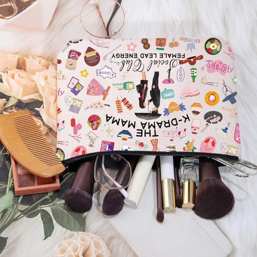 MYSOMY K-Drama Mama Social Club Makeup Bag Korean Drama Fans Gift K-Drama Lover Merch Funny K-Drama Gift (K-Drama Mama bag3) - Image 3