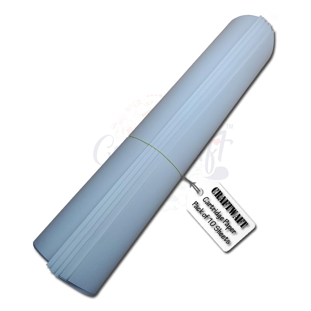 CRAFTWAFT A1 Large Natural Cartridge Paper White 30X22 Inch Paper 140 GSM Ideal for Drawing, Craft, Project, Painting, Design (25) (B0CBZ6JRKL) Amazon Price History, Amazon Price Tracker