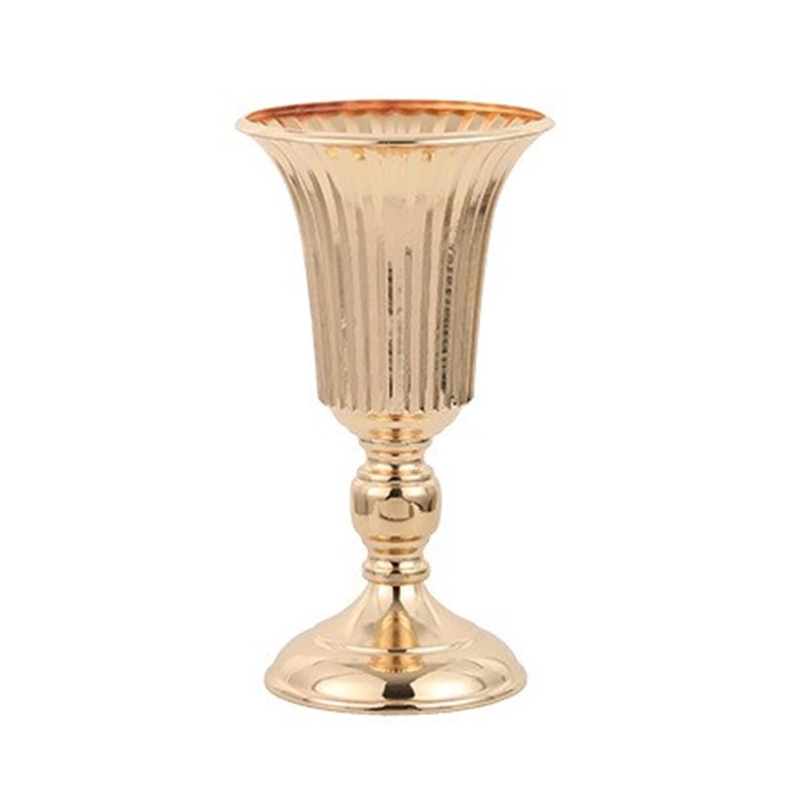 Metal Trumpets Centerpieces Vase Gold Flowers Vase Welcome Area Road Guide Flowers Holder Height Wedding Wedding Centerpieces