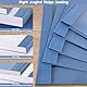 15 Blatt Thermo-bindemappen, A4 Thermobindemappen, PVC-Heizbindeumschlag, 3mm-16-25 Blatt, 6mm-36-50 Blatt, 8mm-51-70 Blatt, Blau, mit Abdeckung
