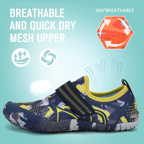 Cior Water Shoes For Kids, Boy & Girls Water Shoes Quick Drying Sports Aqua Athletic Sneakers Lightweight Sport Shoes-U221Ssx02-Yellow-33 #TOP4