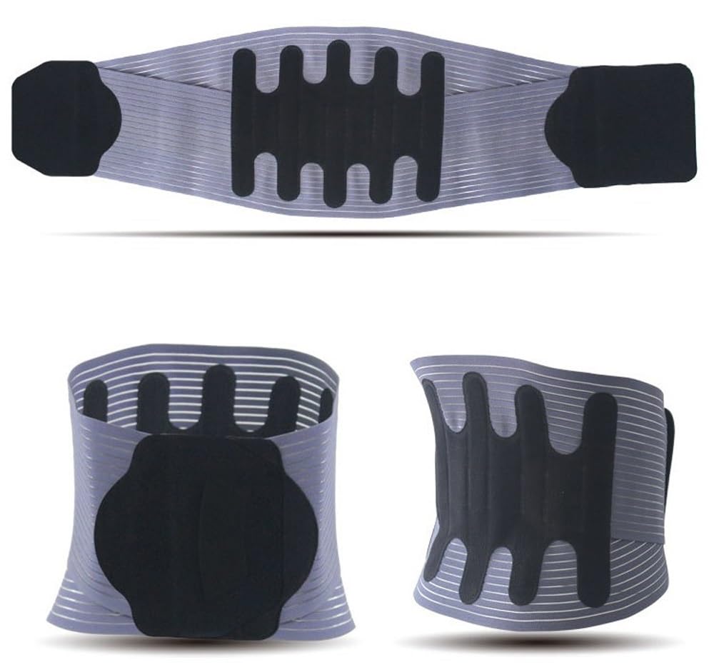 Faja Lumbar Transpirable para aliviar el Dolor, Hernia discal y ciática, cinturón ortopédico de descompresión para la Columna Vertebral, para Hombres y Mujeres.