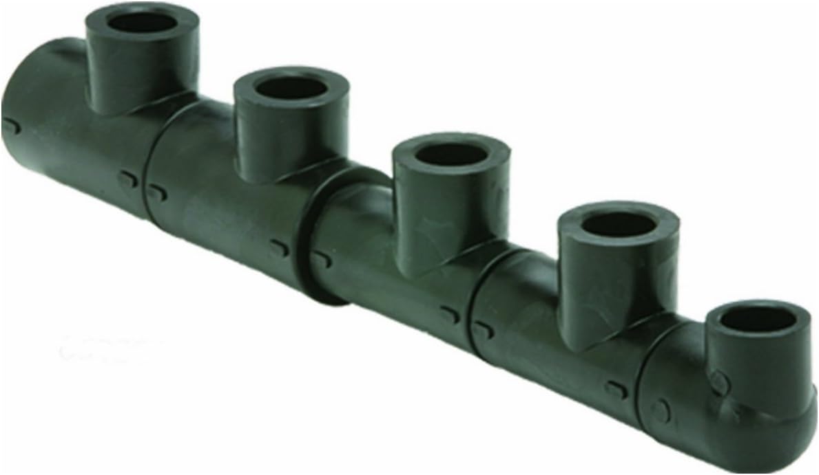 VIEGA 39173 Proradiant Geofusion Hdpe Socket Fusion Header Assembly with 1-1/4" x 6-3/4" IPS x IPS Branch (2-Pack)
