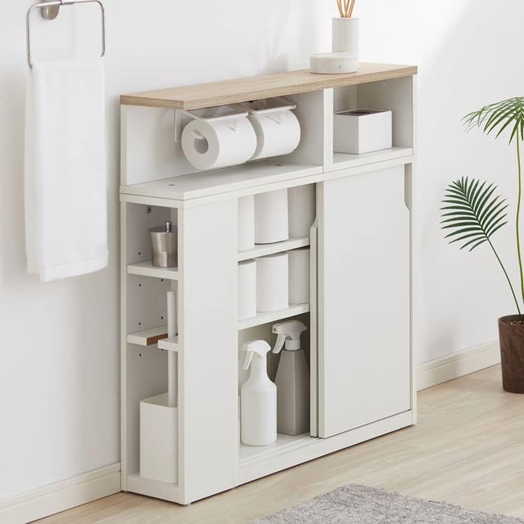 【完成品】トイレ収納サニタリーラック 大容量収納トイレットペーパーホルダー Amazon｜トイレ収納 サニタリーラック 大容量収納 トイレットペーパー