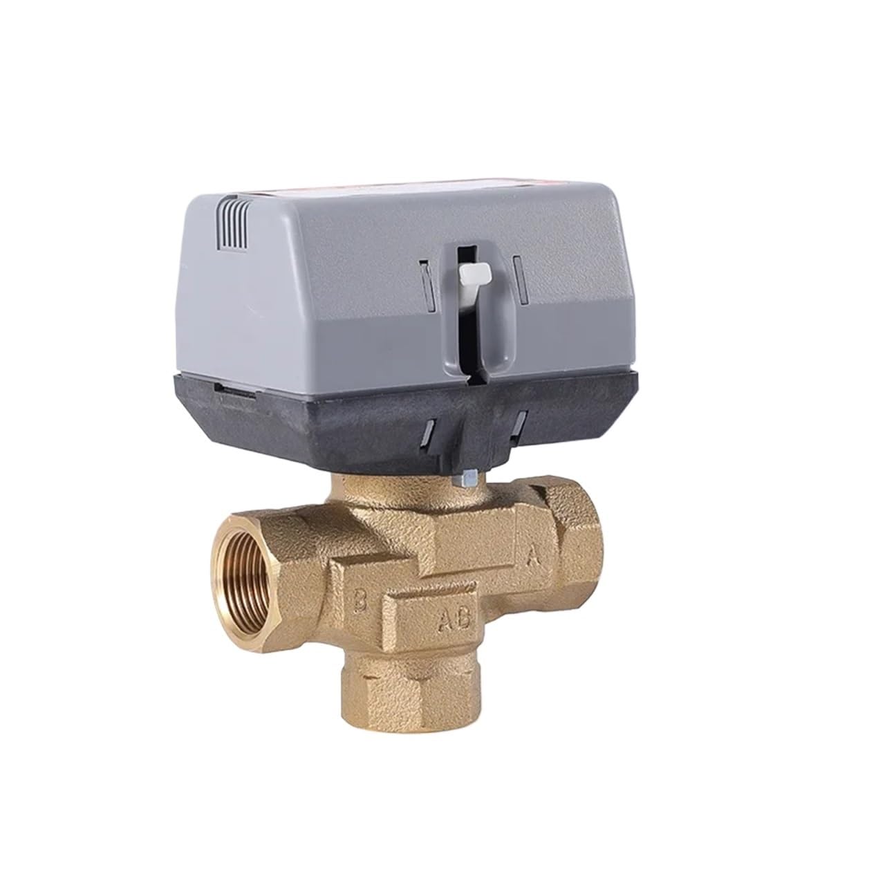 Válvula de bola Válvula De Cierre Motorizada Tres Vías Latón 1/2'', 3/4'' Y 1'' Con Globo Eléctrica Fan Coil VC6013 para control de flujo(DN25)
