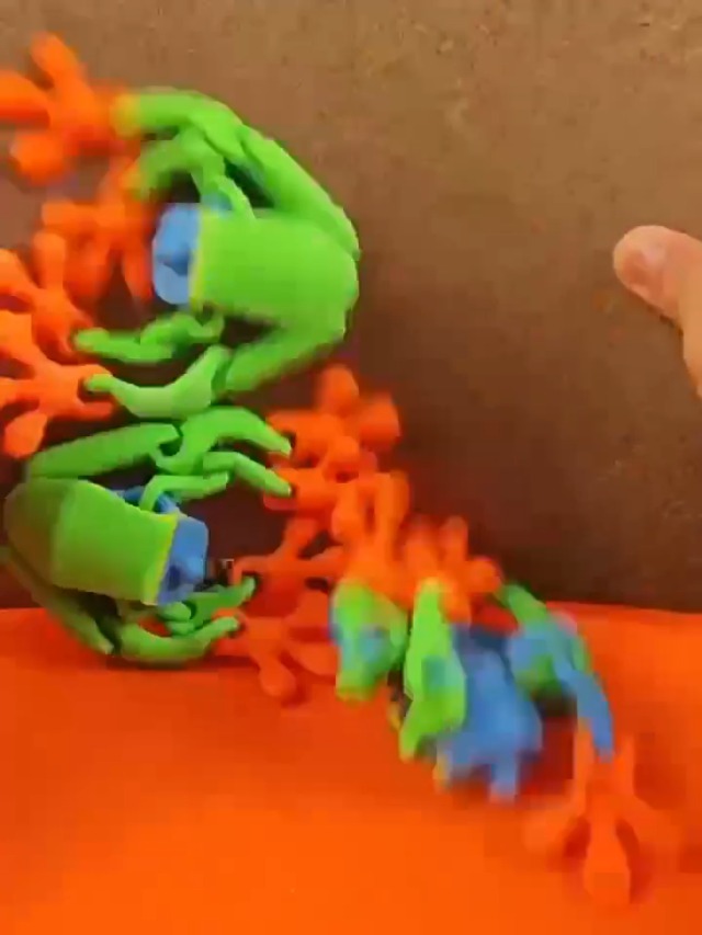 Imán decorativo de rana 3D articulado para refrigerador miniatura 7
