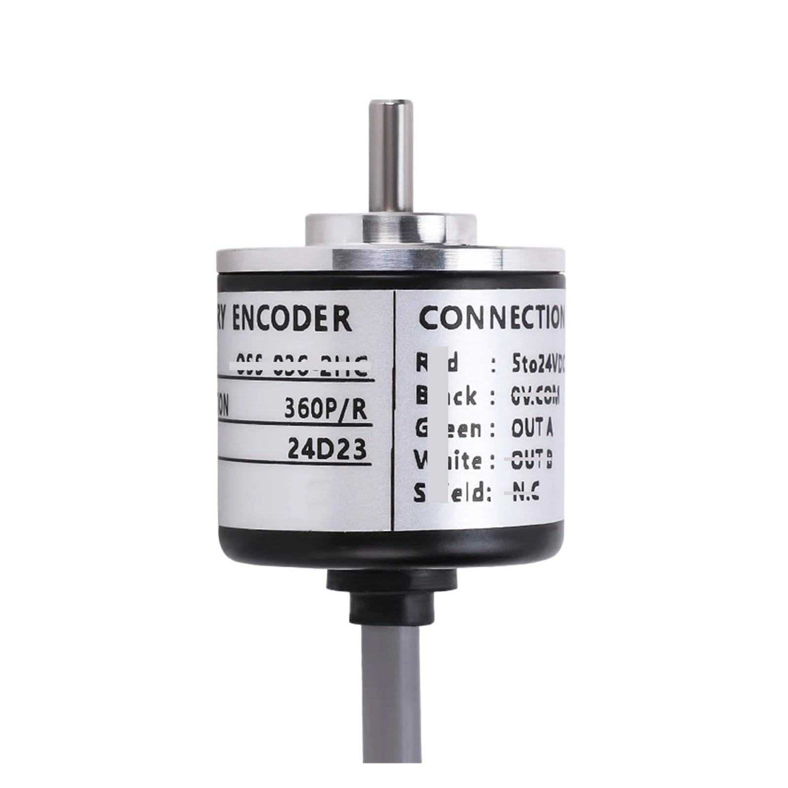 ZIDRMTKVK Incremental Rotary Encoder 2HC 30MM OD 4MM Shaft 100~3600PPR Optional(2500 PPR)