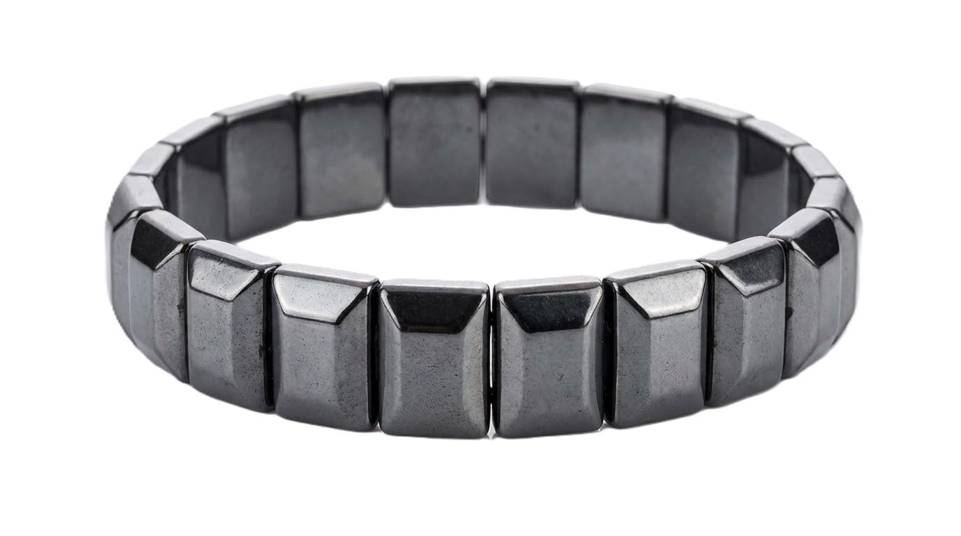 Hematite Magnet Life Band Bracelet – Natural Magnetic Healing Bracelet for Pain Relief, Balance & Energy | 100% Natural | Lab-certified | Stylish Wellness Band for Men & Women