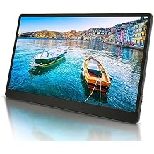Yunseity Portable Monitor 15.6 Inch, FHD 1080P HDR Gaming Monitor with Type C, Speakers External Computer Display for Phone Laptop PC Game Console, 178 Viewing Angle