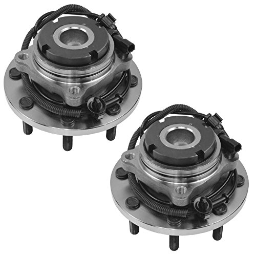 Image of TRQ Front Left and Right Wheel Bearing and Hub Assembly Set 2 Piece Compatible with 1999-2004 Ford F-250 Super Duty Rear Wheel Drive Mono Beam Axle 1999-2004 F-350 Super Duty