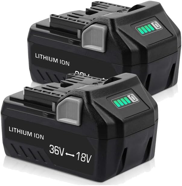 Lithium Ion Replacement Battery for Hitachi/Metabo HPT 18V～36V / 8.0Ah,Compatible with BSL36A18,BSL36B1836V,Metabo 18V～36V Cordless Power Tools（8000mAh） 2 Pack